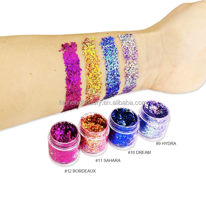 Wholesale Hair Glitter Mixed Size Chunky Glitter Eye Cosmetic Glitter for Festival Party Decoration