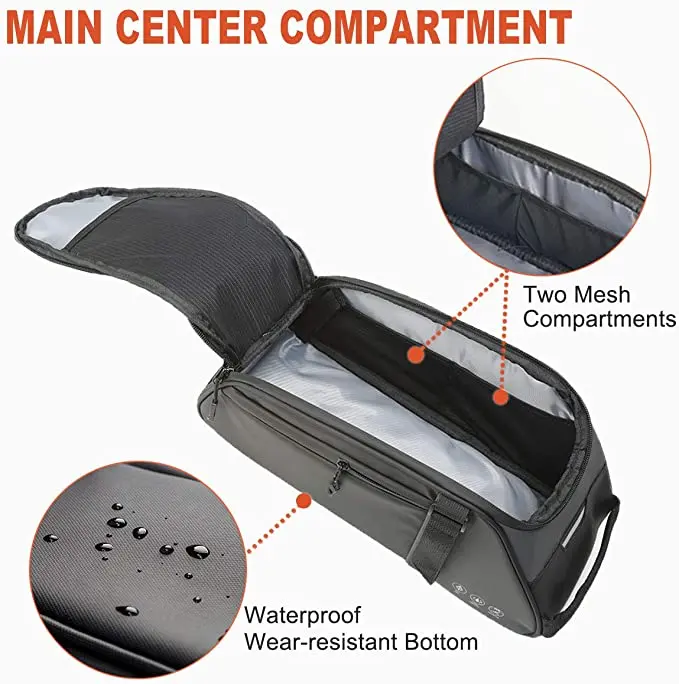 Custom Waterproof  Travel  Bicycle Storage Trunk Pouch Bike Bag Rear