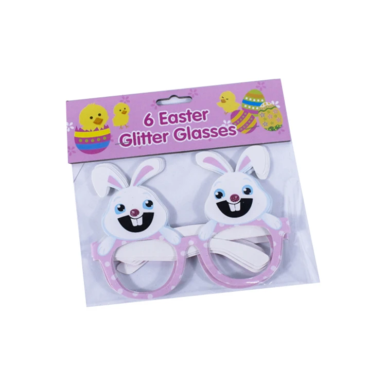 Paper Party Glasses Easter Party Gift Decoration Glitter Christmas for Kids Event & Party Supplies as Picture or Custom Guchen