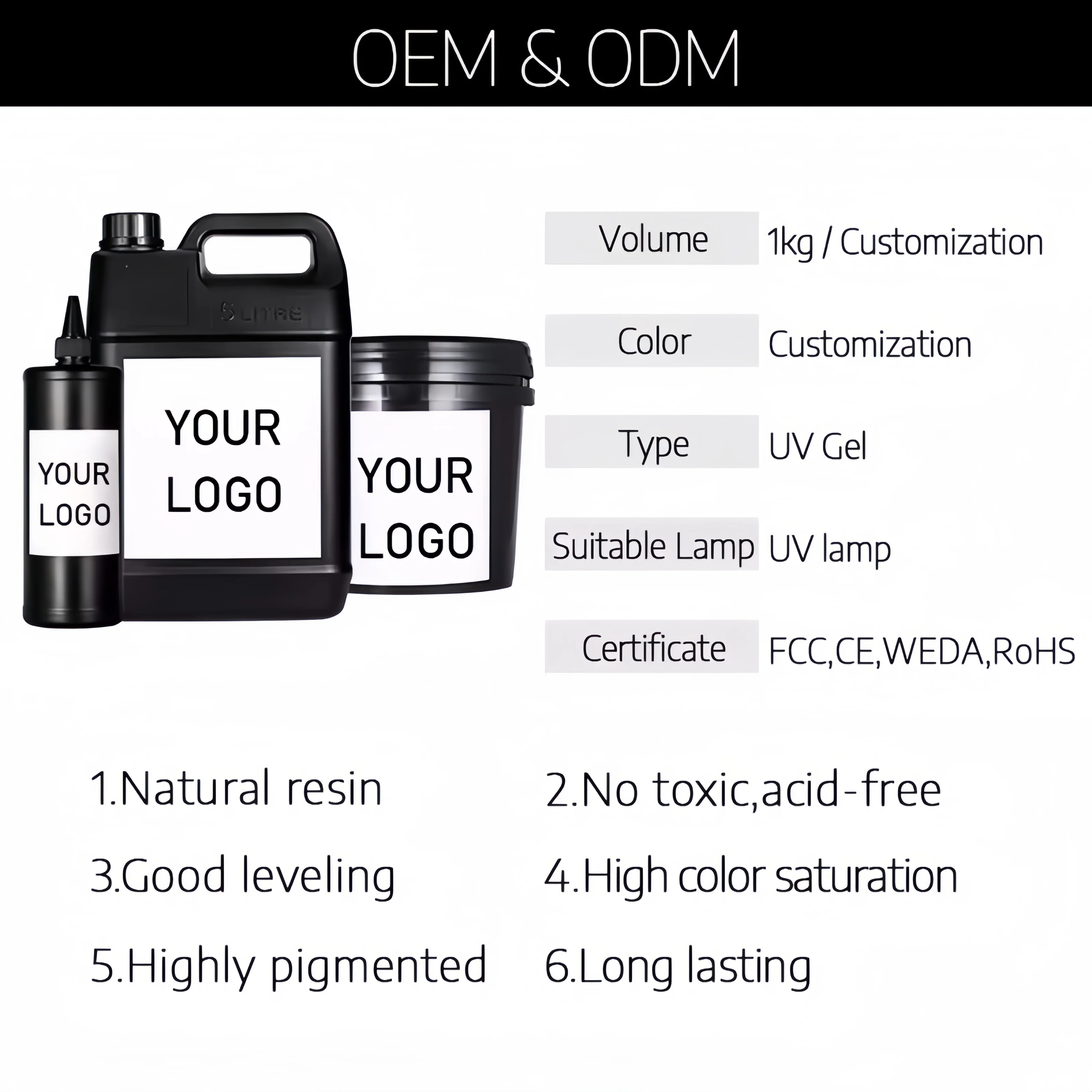 Private Label Temperature Change Gel Polish Set 6 Colors/6 Bottle Nail Products Salon Cosmetics UV Gel Nail Polish