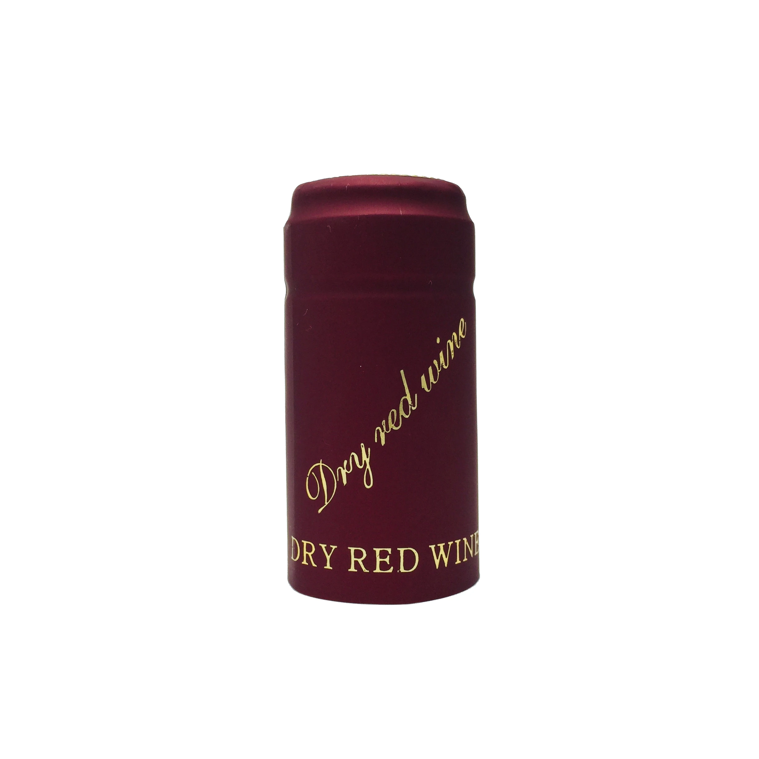 Wholesale tear off wine bottle shrink wrap cap seal  bottles wine heat shrink capsules pvc shrink capsule