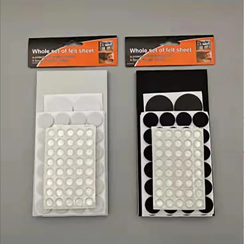 Promotional pvc felt non-slip self adhesive hard surfaces chair legs furniture pads