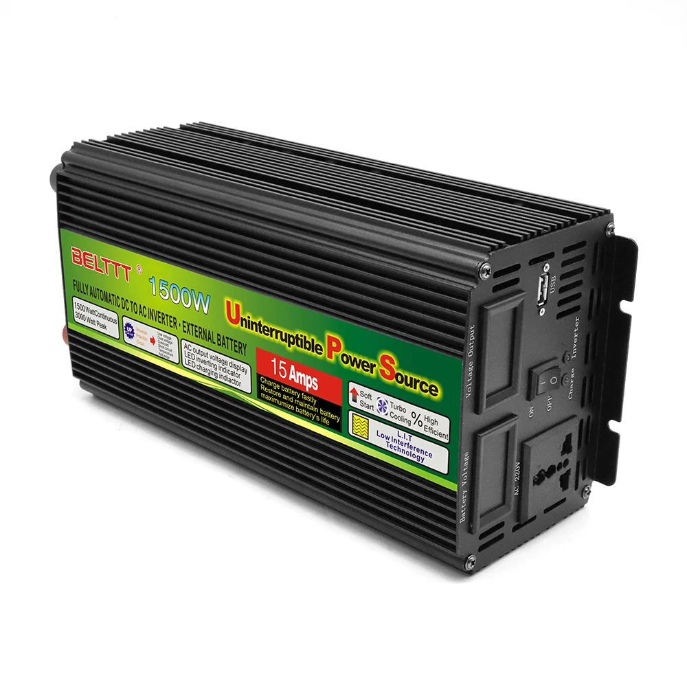 Hot sale Inverter 12v 220v Hybrid Solar power inverter charger Voltage Transformer USB 500W 1000W 2000W Converter Adapter home