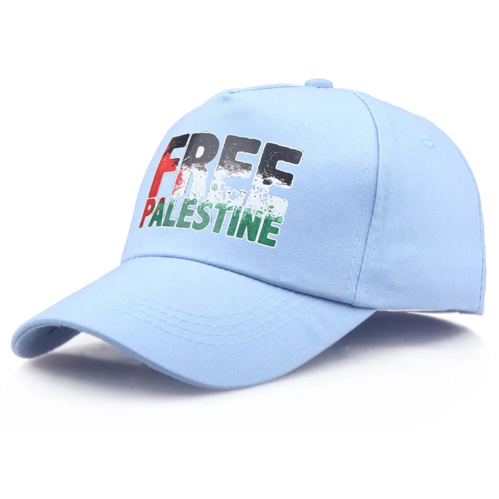 Wholesale 6Panel Snapback Original Caps,Sunshade Solid Color Logo Customized Blank Custom Caps,Flag Free Palestine Baseball Caps