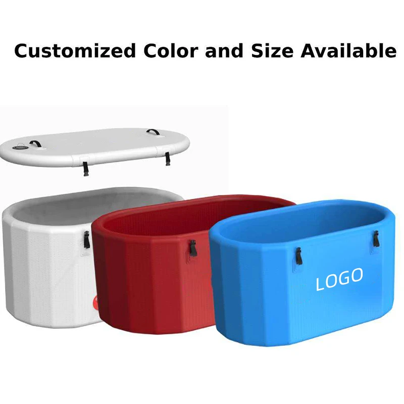 Outdoor Cold Therapy Plunge Pool Inflatable Ice Bath with Water Chillers