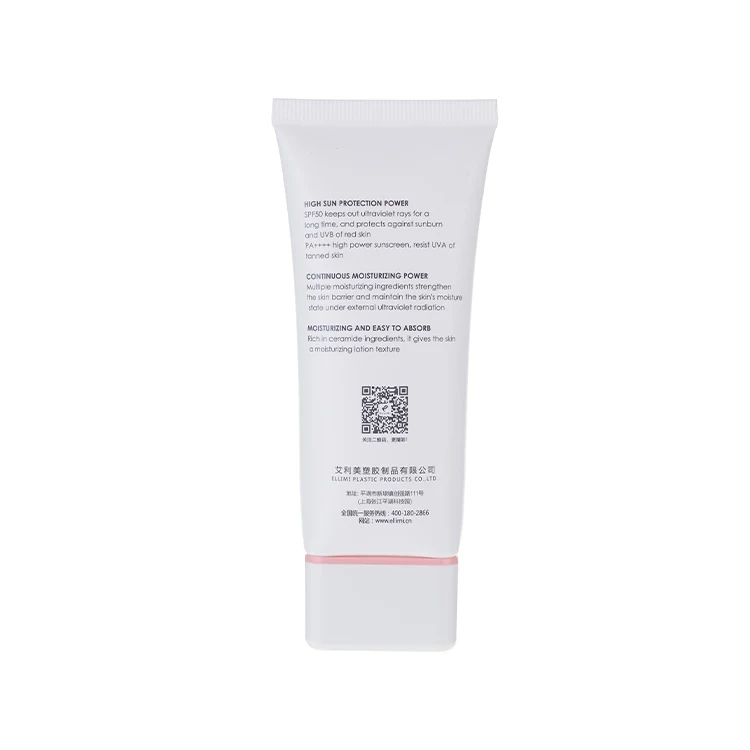 Oval shape plastic summer sunscreen cream container cosmetic packaging plastic tube