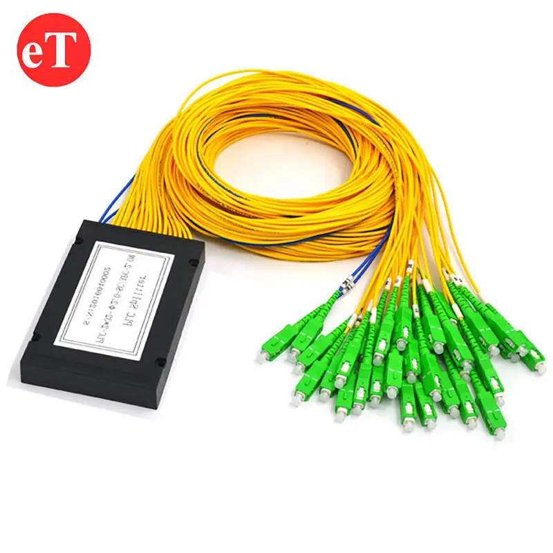 FTTH PON Network CATV 1x32 ABS box Type 1*32 Optical PLC Fiber Optic Splitter