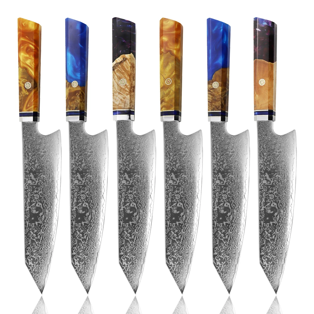 Hot Selling 67Layers 8 Inch Damascus Steel Kiritsuke Knife