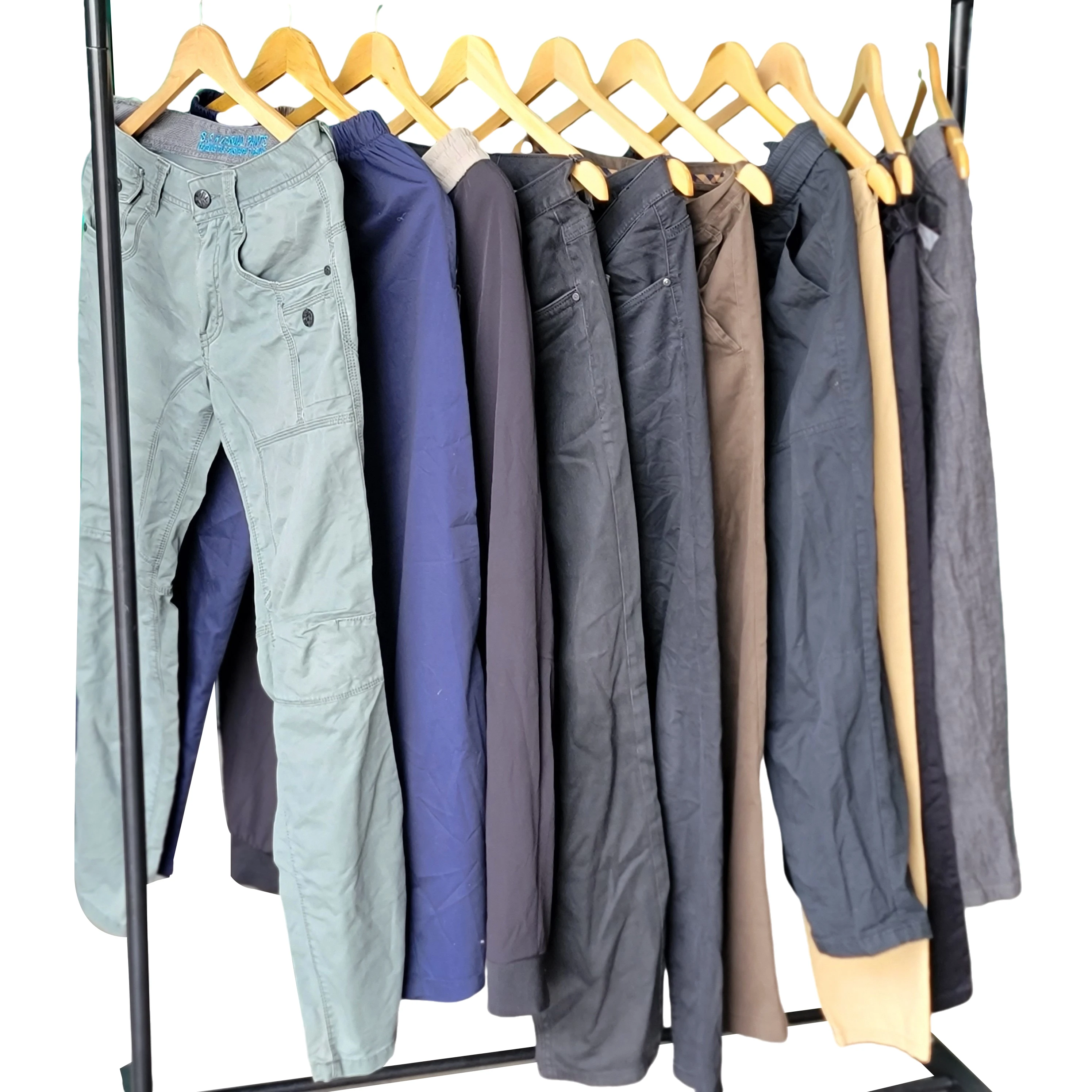 Cheap used clothes stock hot sale fashion cool buy used turkey surplus stock leftover trendy men pants cheap discount
