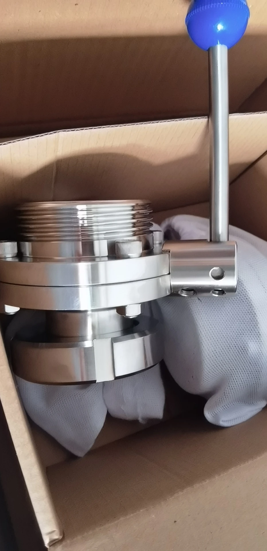 Санитарный клапан-бабочка из нержавеющей стали 3/4-4 дюйма SS304/SS316, Сварка/зажим