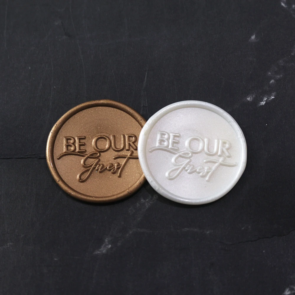 Gold Wax Seal Stickers Adhesive Envelope Sealing Stickers Decoration for Wedding Wedding & Birthday Party