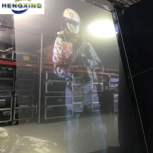 HOT sale Good Quality Holographic Mesh Projection Screen for stage use