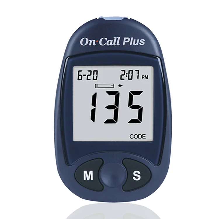 on call plus blood glucose meter blood sugar machine Diabetes test 50 test strips in one box