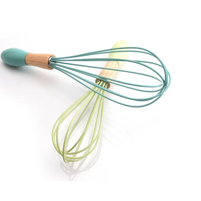 Оптовая продажа, кухонный инструмент, пластиковая ручка, вращающийся венчик для торта, выпечки яиц, кухонная утварь, ручной венчик для яиц