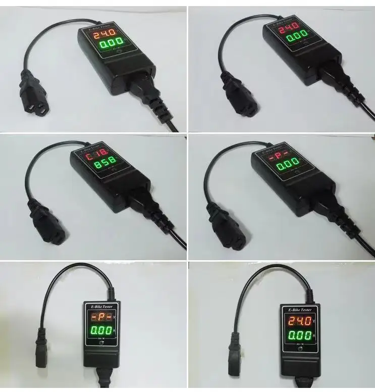 YB36VA Electric Vehicle Charger Tester DC Plug Monitoring Switching Power Adapter Voltage Ammeter