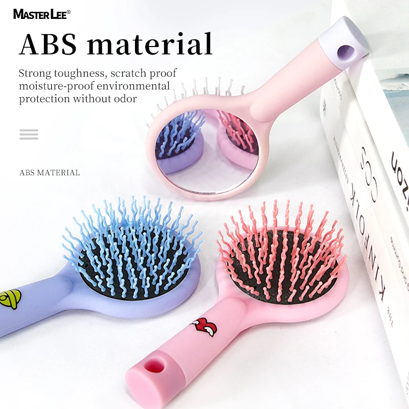 Custom logo Cartoon Adorable Cute airbag massage brush girl air cushion comb creative massage pocket mirror comb