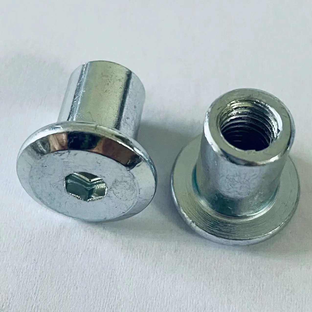 YZ-N005 Carbon Steel Hex Socket Flat Head Sleeve Barrel Nut M2 M3 M4 M5 M6 M8 M10