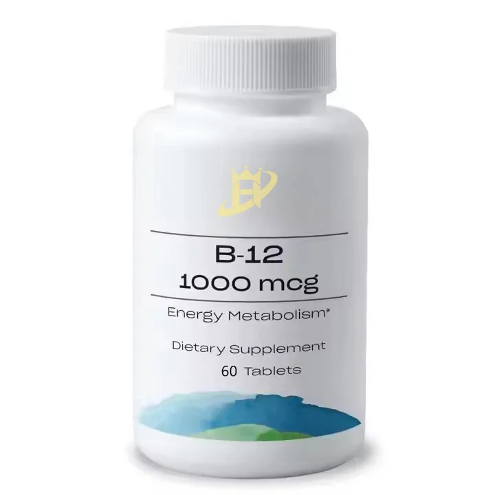 Vitamine B12 Supplement Tablets B12 Vitamin Pills for Healthy Metabolism Essential for Healthy Skin, Hair & Nails