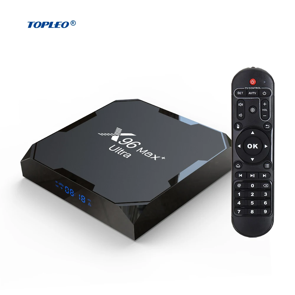Topleo x96 max tv box Amlogic S905X4 4GB 64GB BT 4.2 1000M LAN smart android box tv