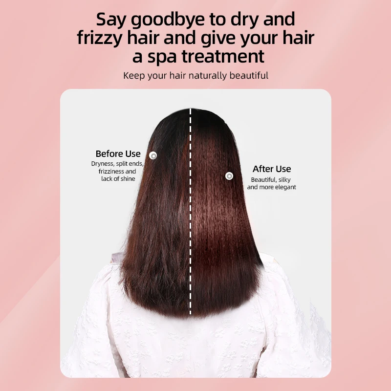 Electric Mini 2 in1 Wireless Ionic Cordless Hot Hair Curly Straightener Salon Hair Blow Dryer Brush Hair Straightener Combs