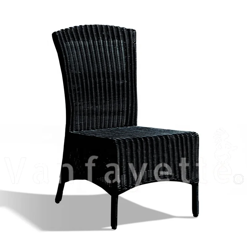 Woven Rattan Products Cane Outdoor Dining Chairs Rattan Garden Dining Chairs Rattan and Metal Dining Chairs