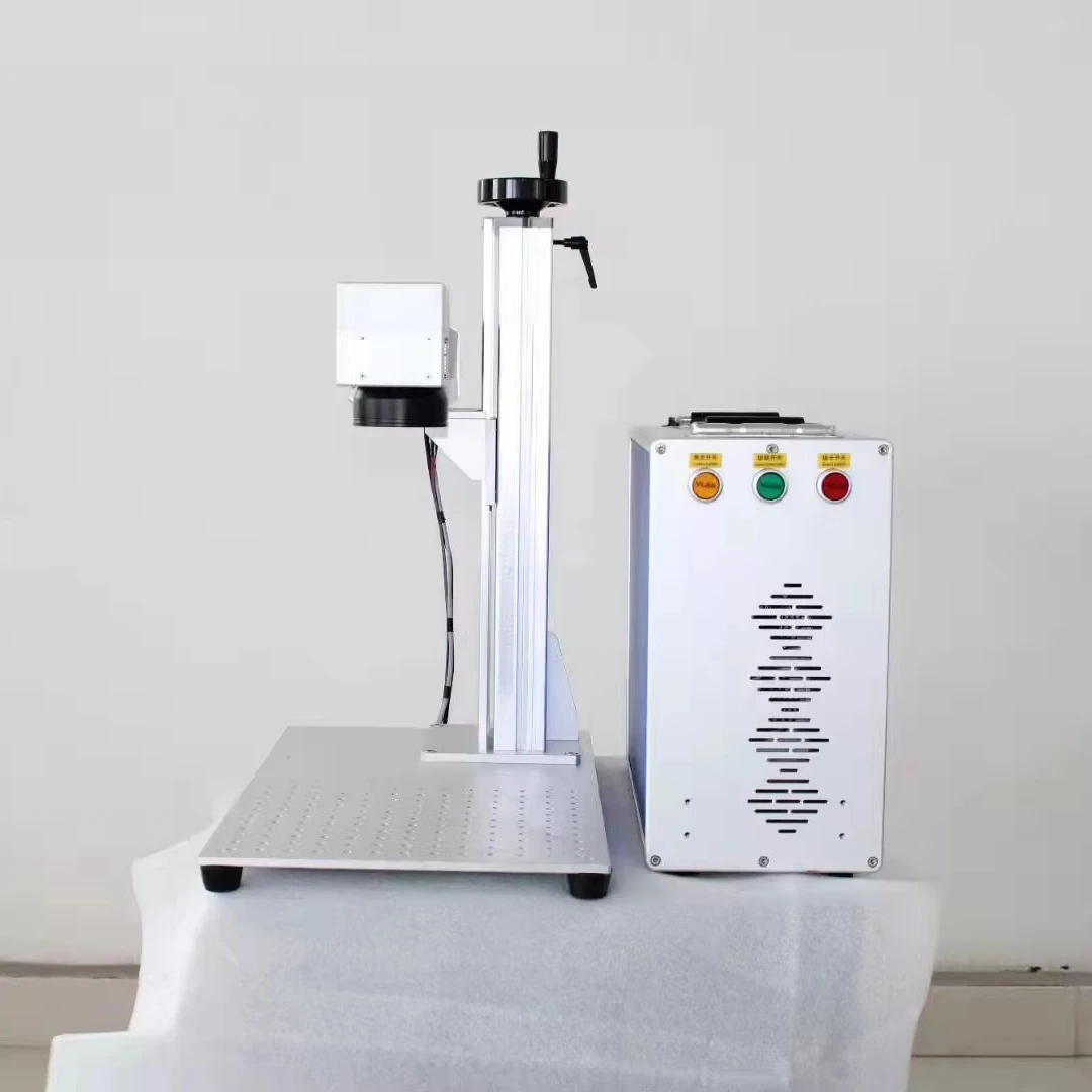 ZODO 20w 30w 50w Portable split type fiber laser marking machine for anti-loss tag key chain number tag
