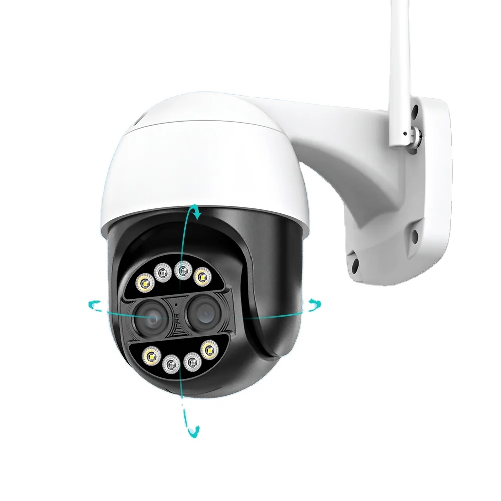 4K 8MP 8x Hybrid Zoom PTZ Wifi IP Camera Outdoor Wide Dual Lens AI Human Detection 4MP Audio CCTV Video Surveillance Cam