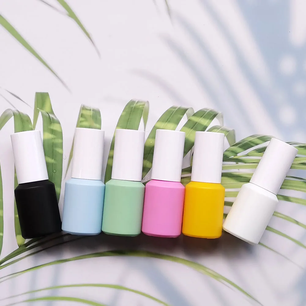 Wholesale 30ml 1oz empty black white blue green yellow pink glass spray pump bottle for cosmetic packaging