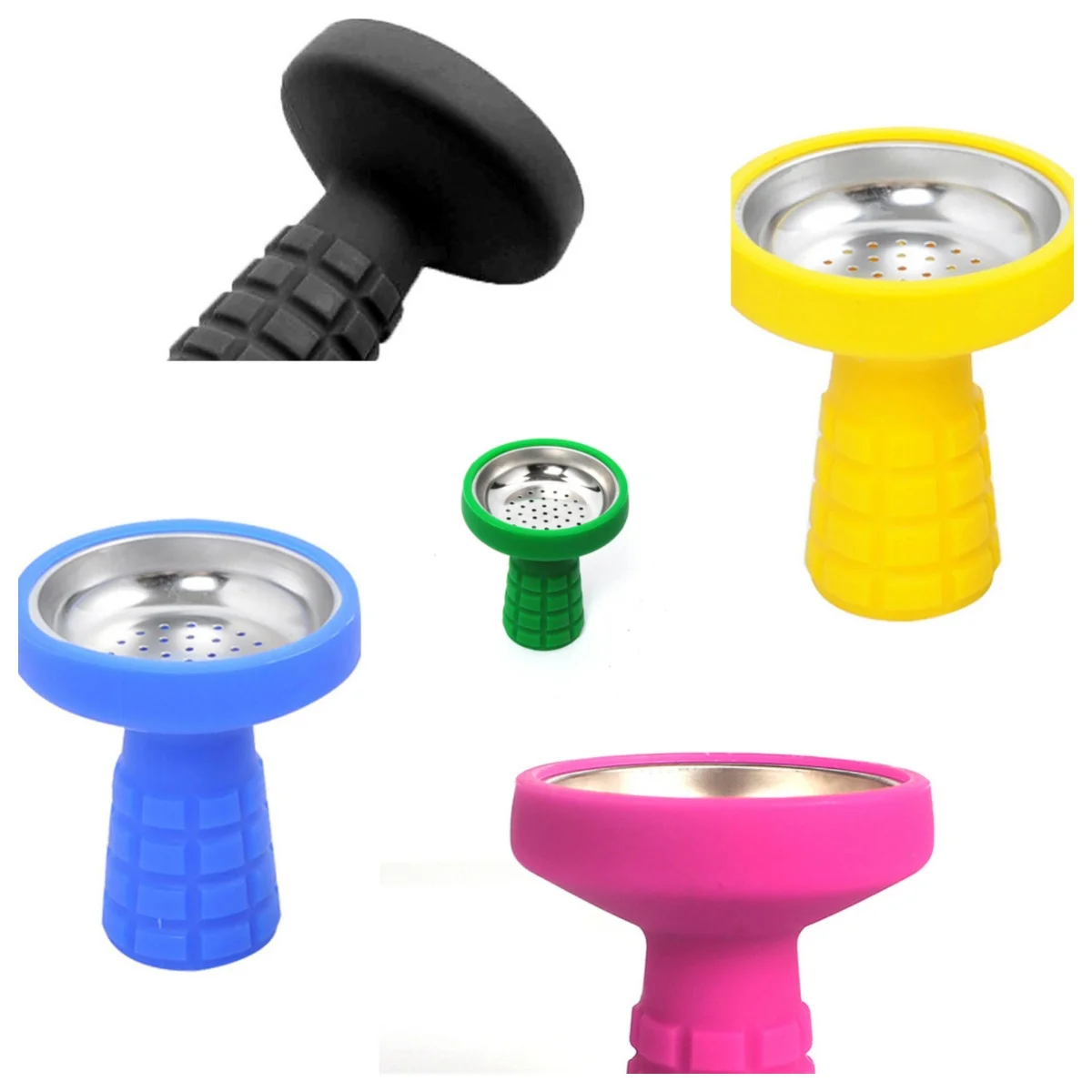 Wholesale Multi color Low Price  Arabian Hookah Accessories Silicone Shisha Head Hookah Bowl