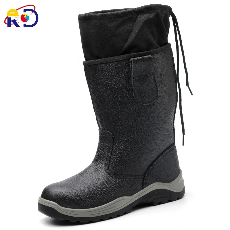 High cylinder steel head oil proof waterproof and wear resistant oilfield boots
