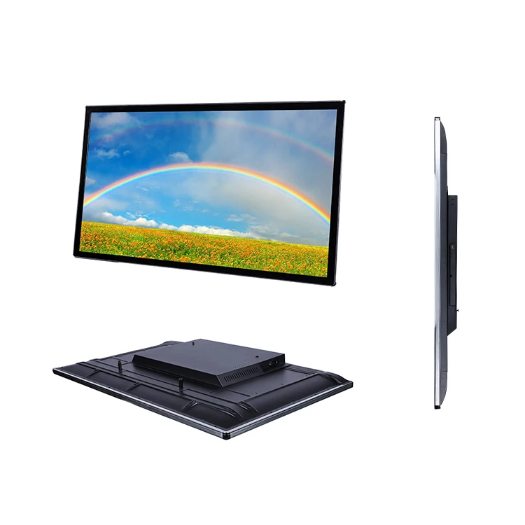 factory price 65inch large size wall mounted touch screen computer all in one PC/TV  for meeting room