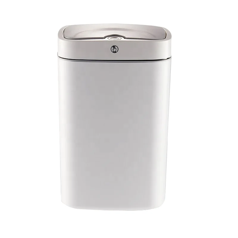 18L  Inductive Type Waste Bin Smart Sensor Automatic Kitchen And Toilet Rubbish Bin Stainless Steel Trash Can