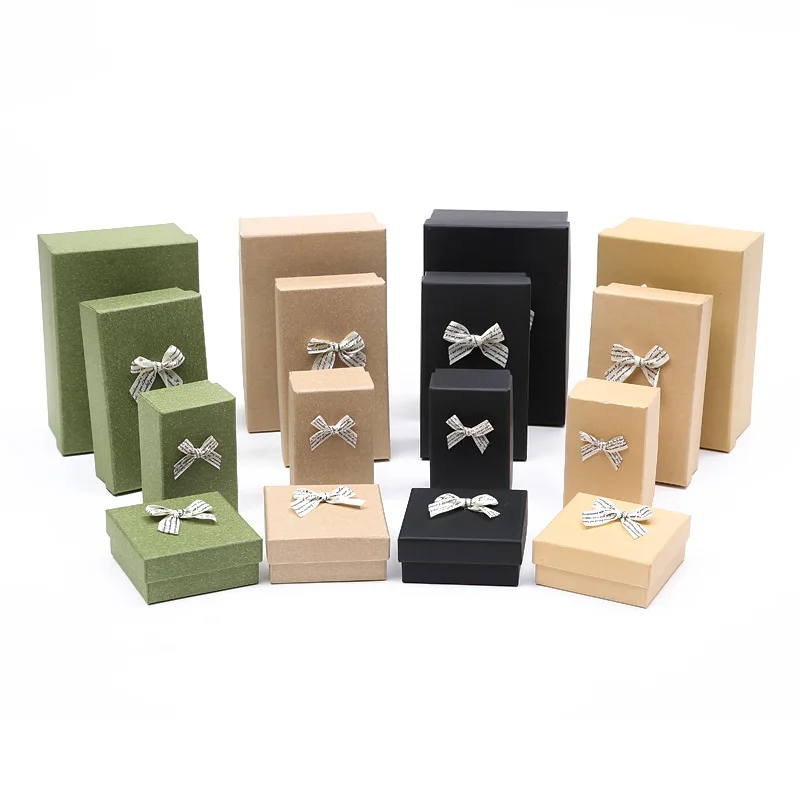 Hot sale Lipstick Birthday Soy Ink gift packaging box pack Bracelet Coke sunglasses Christmas gift box with bow