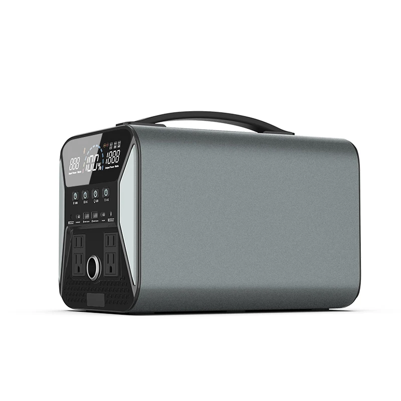 110V 220V Lithium ion Battery Off Grid Portable Solar Power Generator 1000W  Portable Power Station