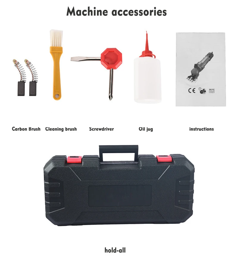 Sheep Shearing Cutters Machine for Home Use Livestock Farming with Tool Brush and Bearing Core Components for Sale