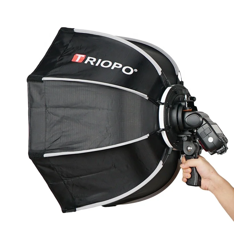 Складной восьмиугольный зонт-софтбокс TRIOPO 90 см с ручкой для Godox V860II TT600 Speedlite аксессуары