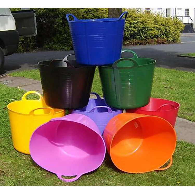 rubber horse water bucket
