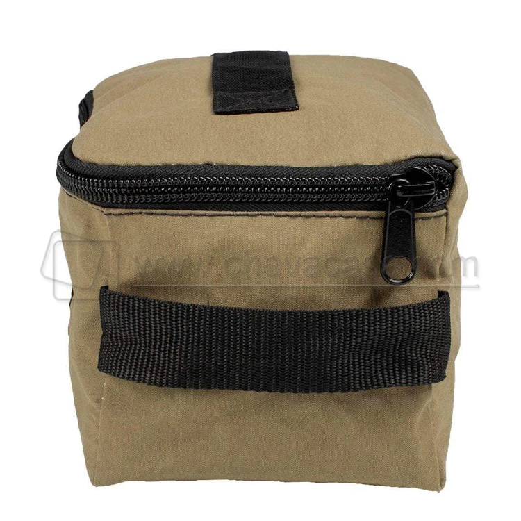 OEM ODM 2pcs Set Outdoor Coffee Kits Storage Bag Top Clear Coated Canvas Coffee Gear Bag