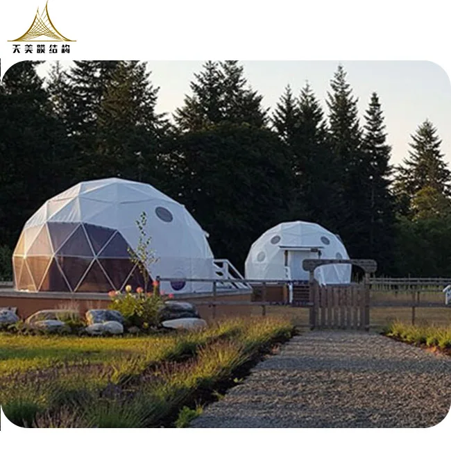 Открытый жеоды glamp купола дома сборный роскошный шатер