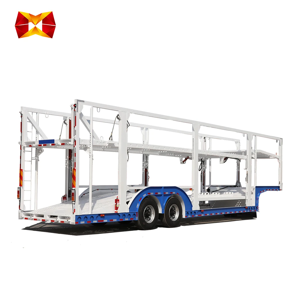 2 axle car transport carrier semi trailers car carrier trailer for sale