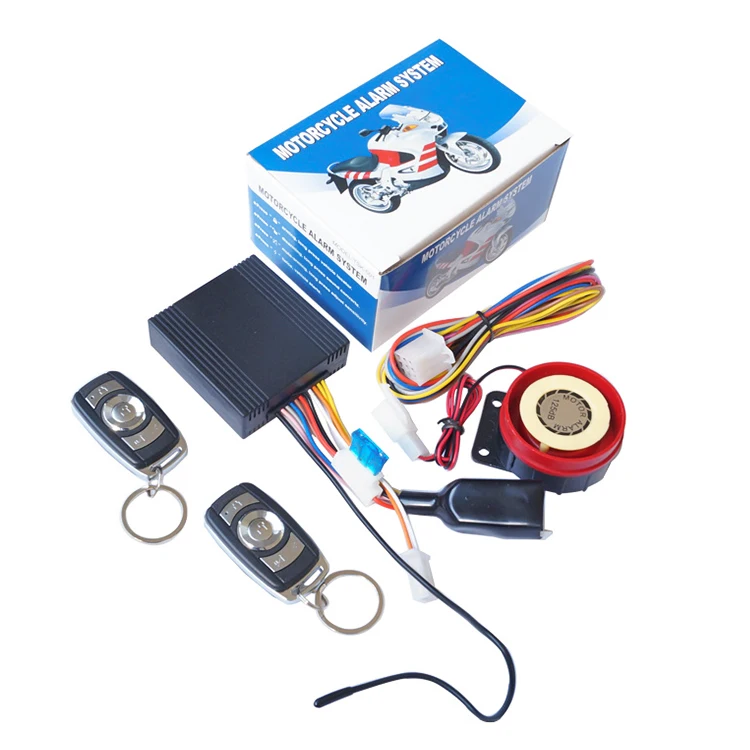 Multifunctional Motorcycle Anti Theft Device Push To Keyless Start Entry System Anti Robbery Alarm Function