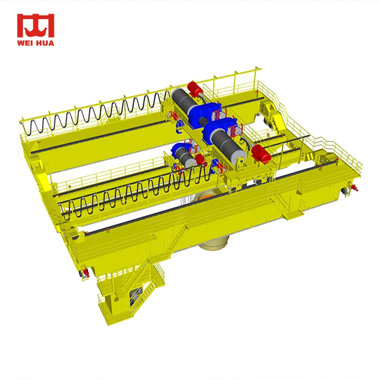 Heavy Capacity 50ton Overhead Cranes Bridge Casting For Foundry