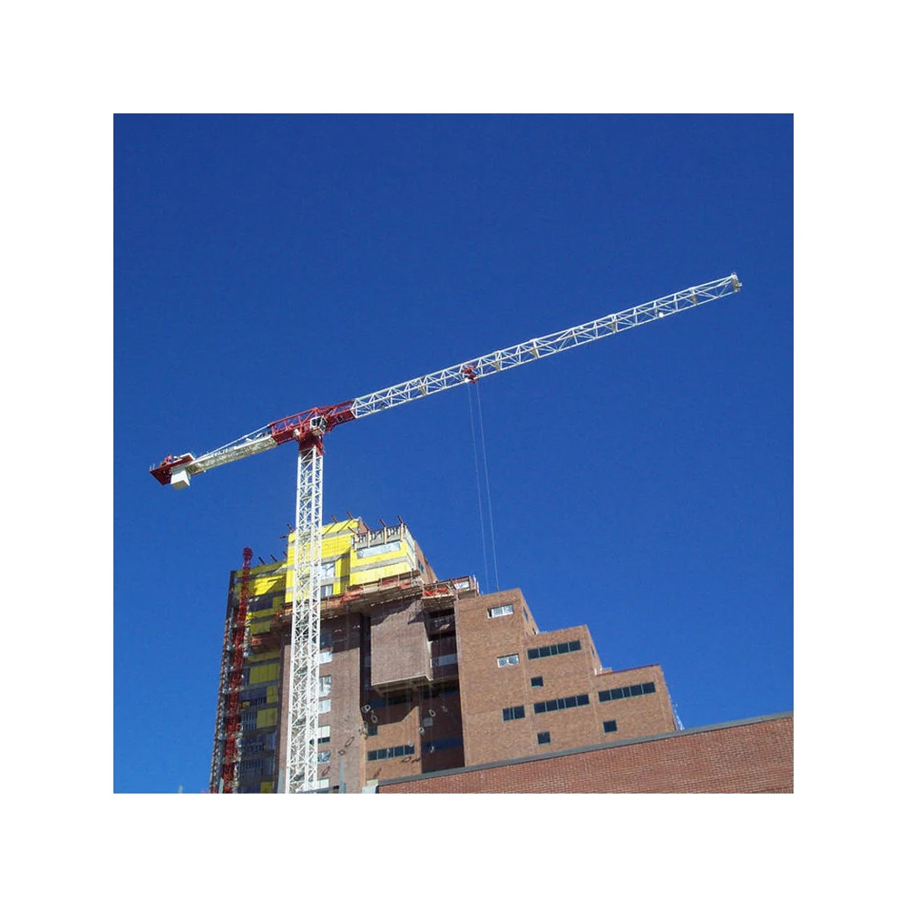 IHURMO steel wire rope 65m jib the building construction flat top tower crane