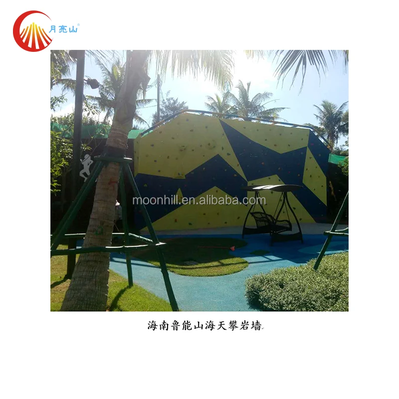 Best quality auto belay frp boulder wall  professional home hotel climbing rock wall