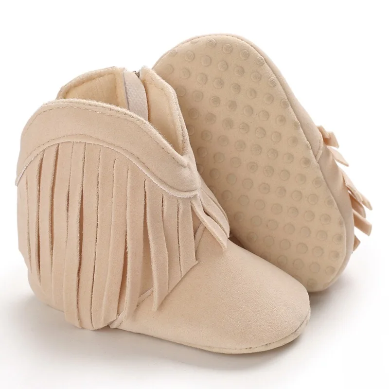 Autumn and Winter  fashion l baby boots baby soft soled suede leather shoes six colors baby retro tasse Moccasins