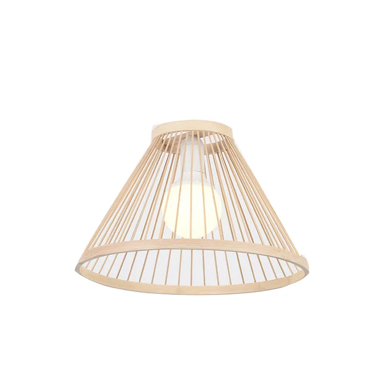 Handmade Natural Woven Lamp Japanese Restaurant Decorative lighting Wooden Bamboo Chandeliers Creative Rattan Pendant light