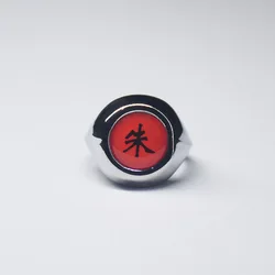 Japanese anime silver gold color Kakashi Cosplay rings cartoon jewelry Akatsuki ring