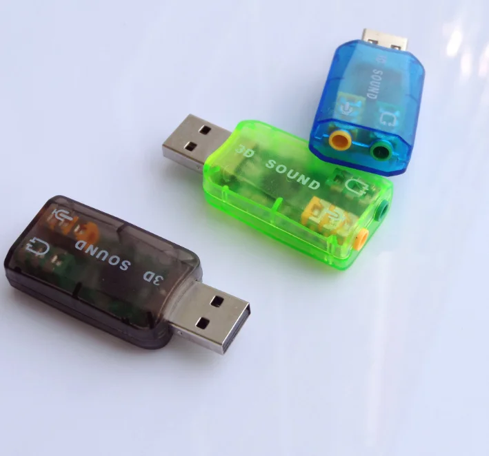 Высокопроизводительный чип USB 2 0 Звуковая карта внешняя 5 1 канальная 3D микрофон динамик виртуальный аудио ПК