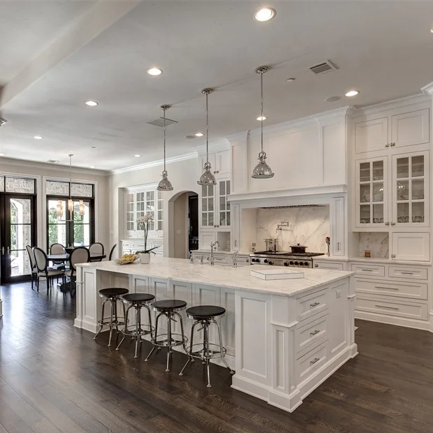 Free standing storage luxury uk style mid century ivory white colour whole set kit inset kitchen cabinet