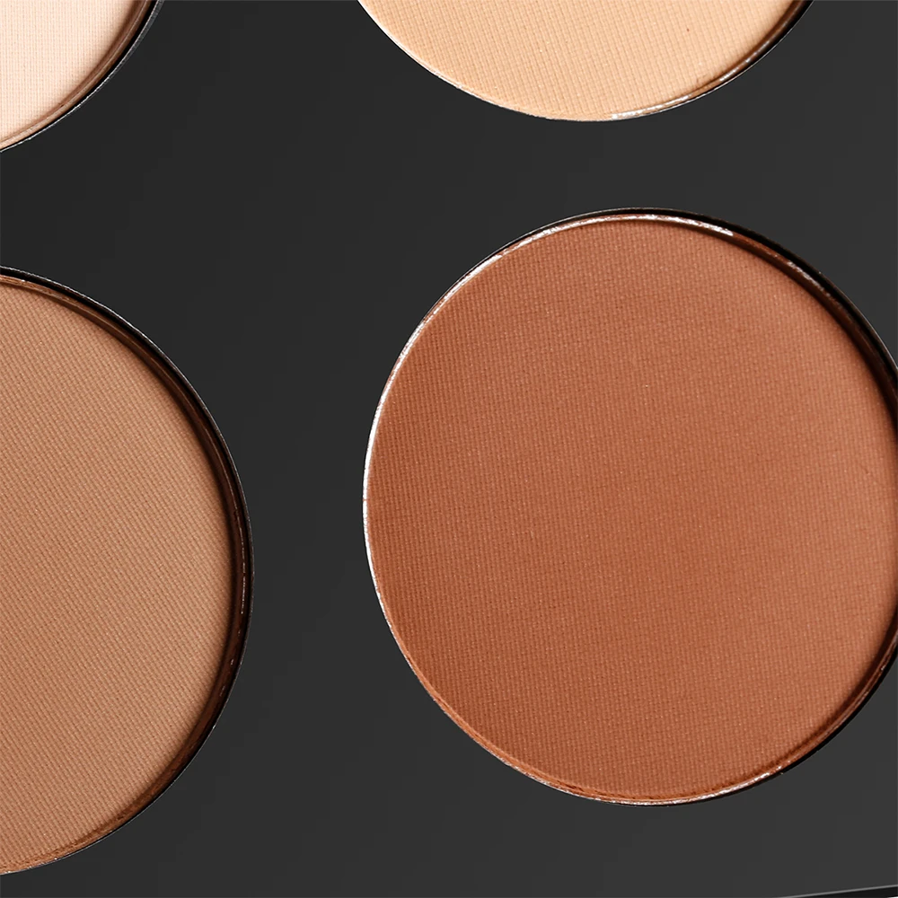 No Label Bronzer Powder 6 Color Cosmetics Private Label Makeup Contour palette Waterproof Face Pressed Powder Palette Makeup